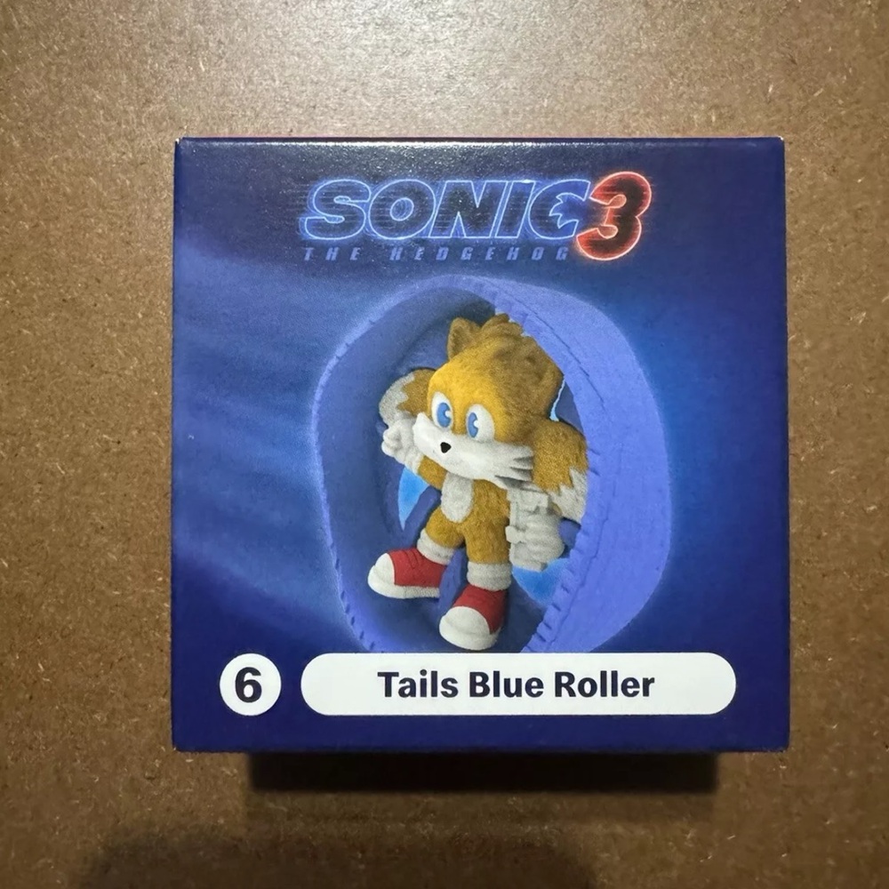 2024 McDonald's Happy Meal Toys Sonic 3 The Hedgehog #6 Tails Blue Roller